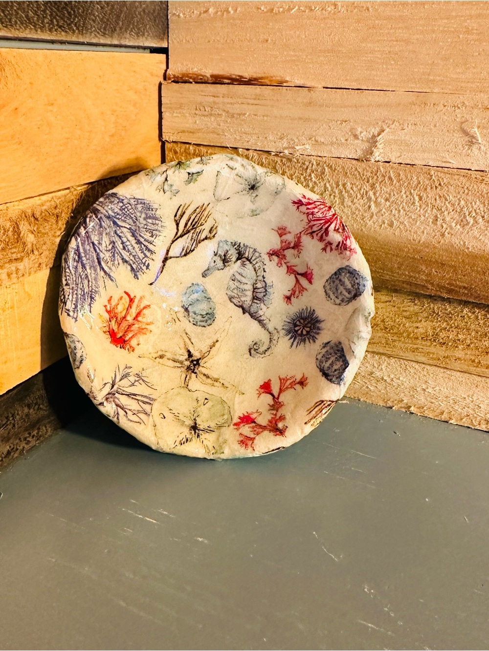 Handcrafted Sea Life Decorative Trinket Dish